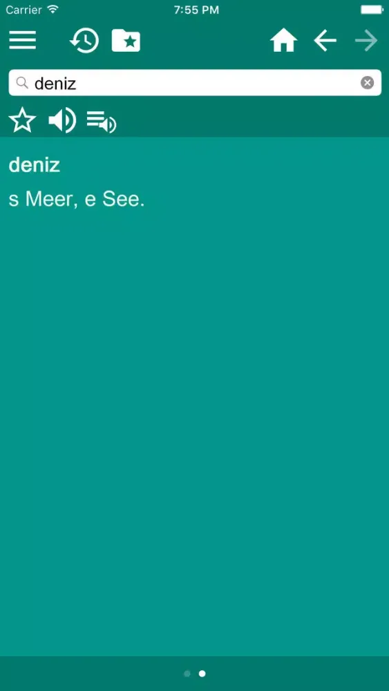 Captures d'écran de German Turkish Dictionary Free