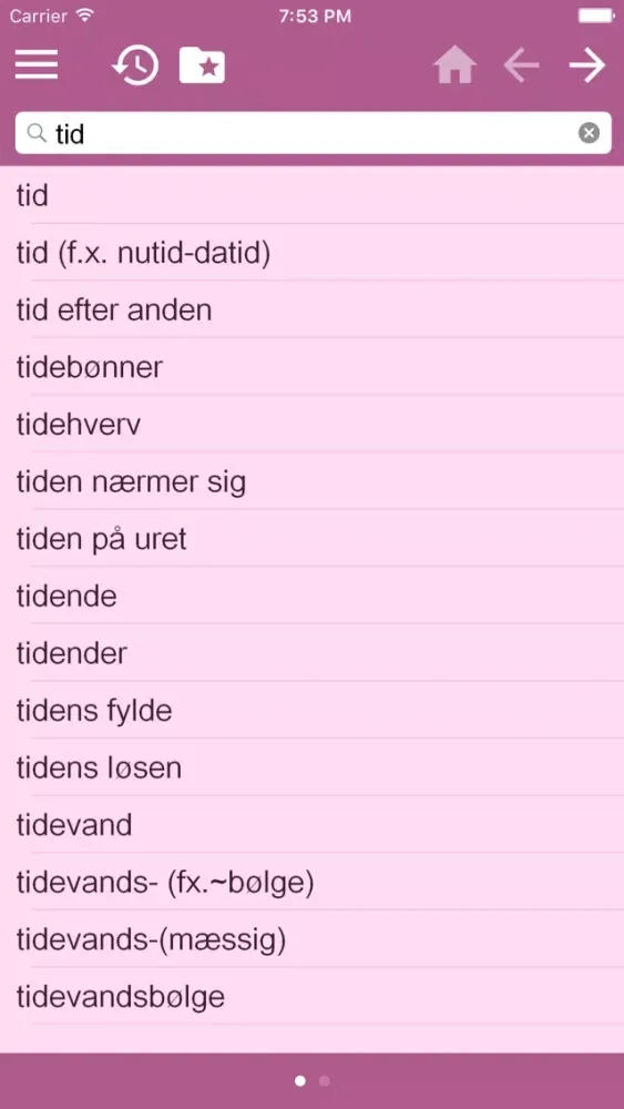 English Danish Dictionary Free Screenshots