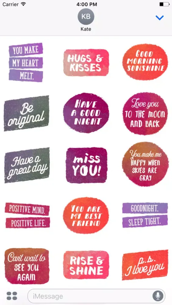 Love Quotes & Phrases Stickers سکرین شاٹس