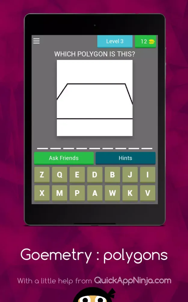 Geometry: polygons Quiz سکرین شاٹس