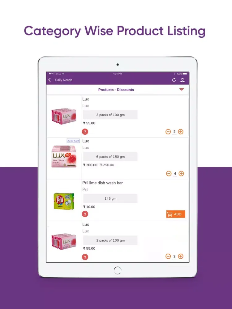 Dailyneeds Supermarket iPad  Screenshots