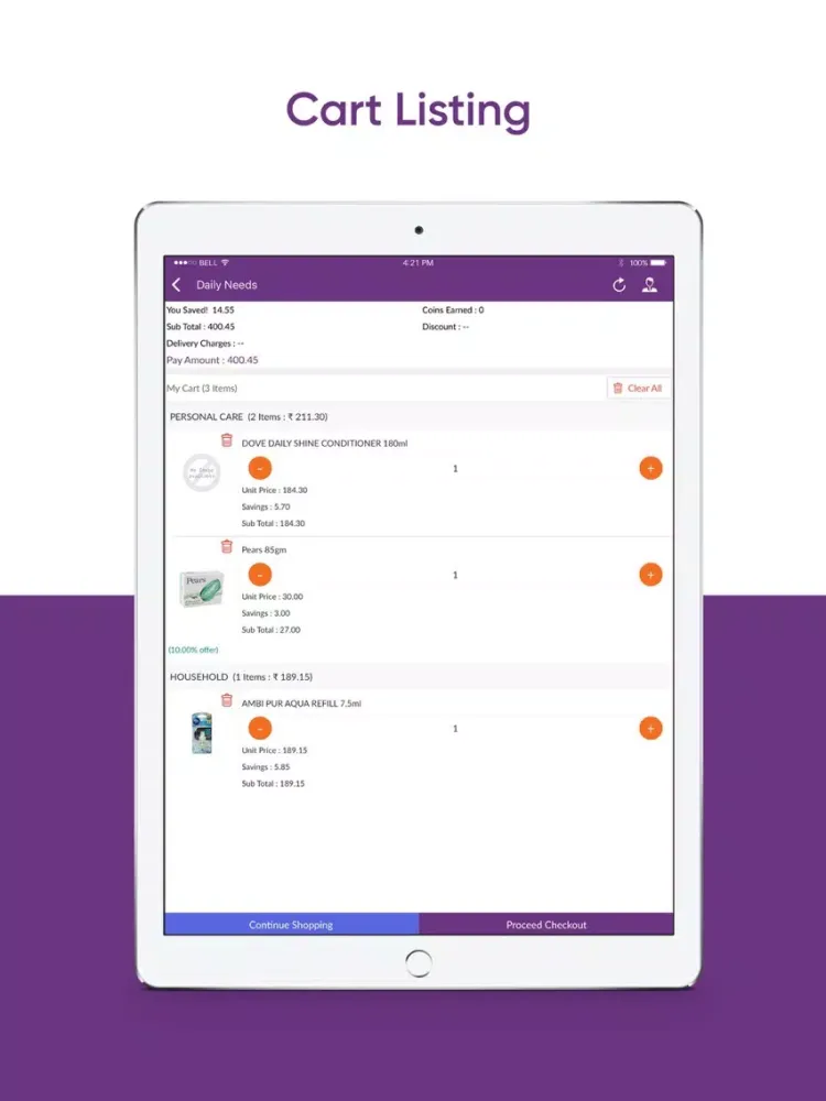 Dailyneeds Supermarket iPad  Screenshots
