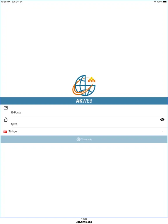 Tangkapan layar Akweb iPad 