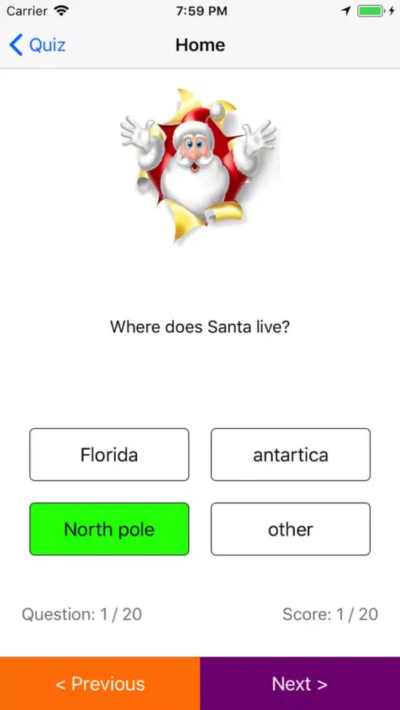 Capturas de pantalla de Santa Christmas quiz