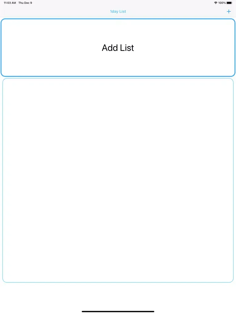 Capturas de tela do 1day List iPad 