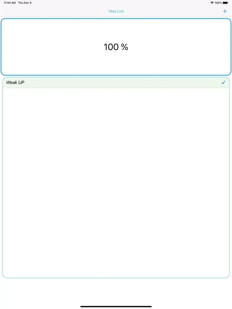 Capturas de tela do 1day List iPad 