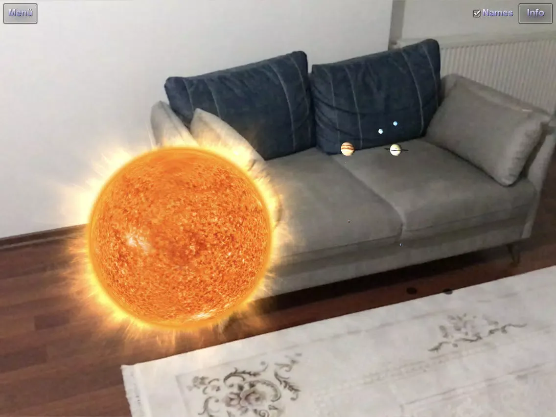 ภาพหน้าจอของ AR Solar System Planets iPad 