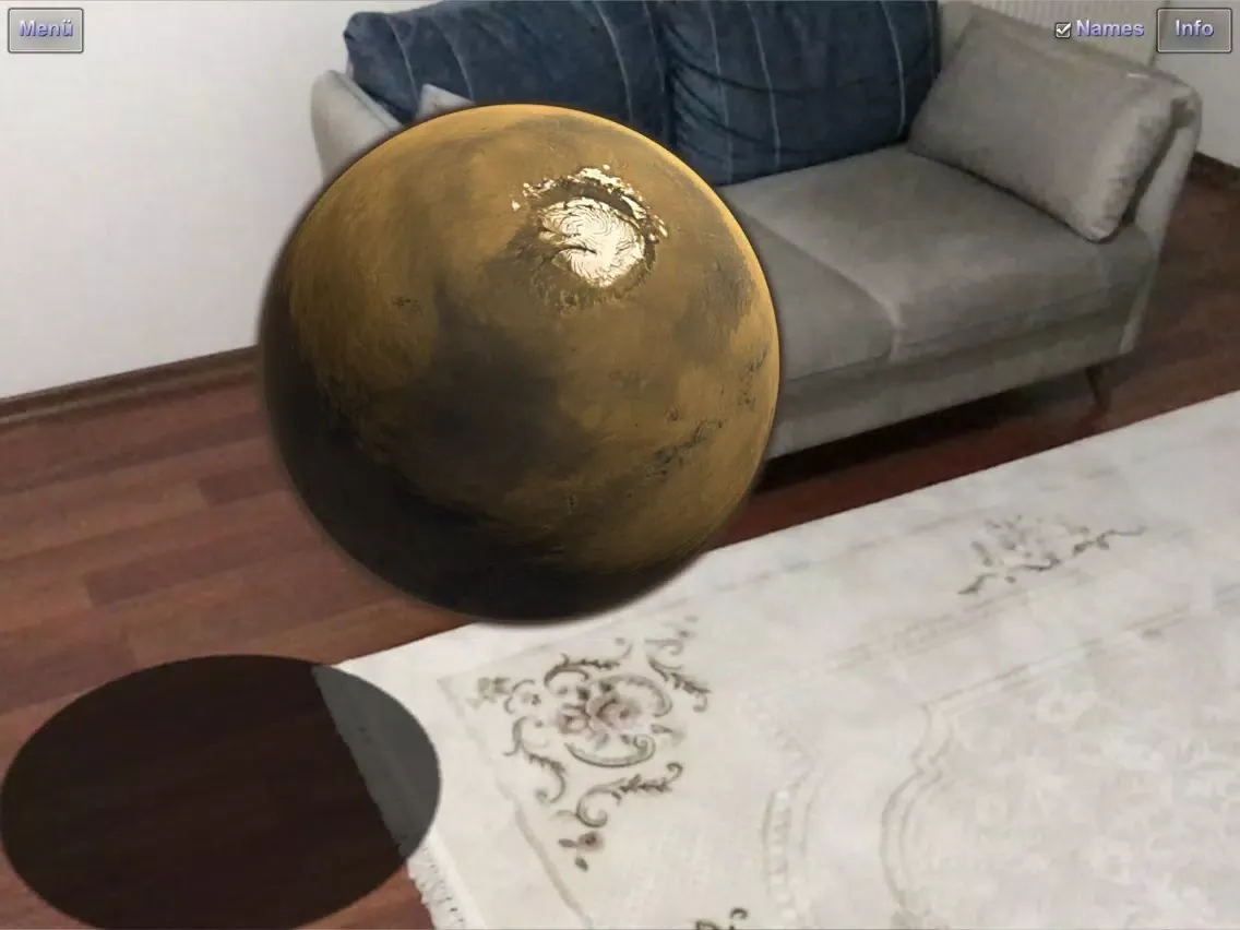 ภาพหน้าจอของ AR Solar System Planets iPad 