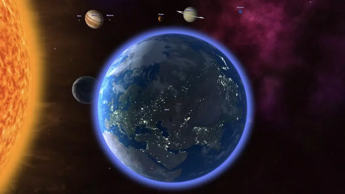 ภาพหน้าจอของ AR Solar System Planets