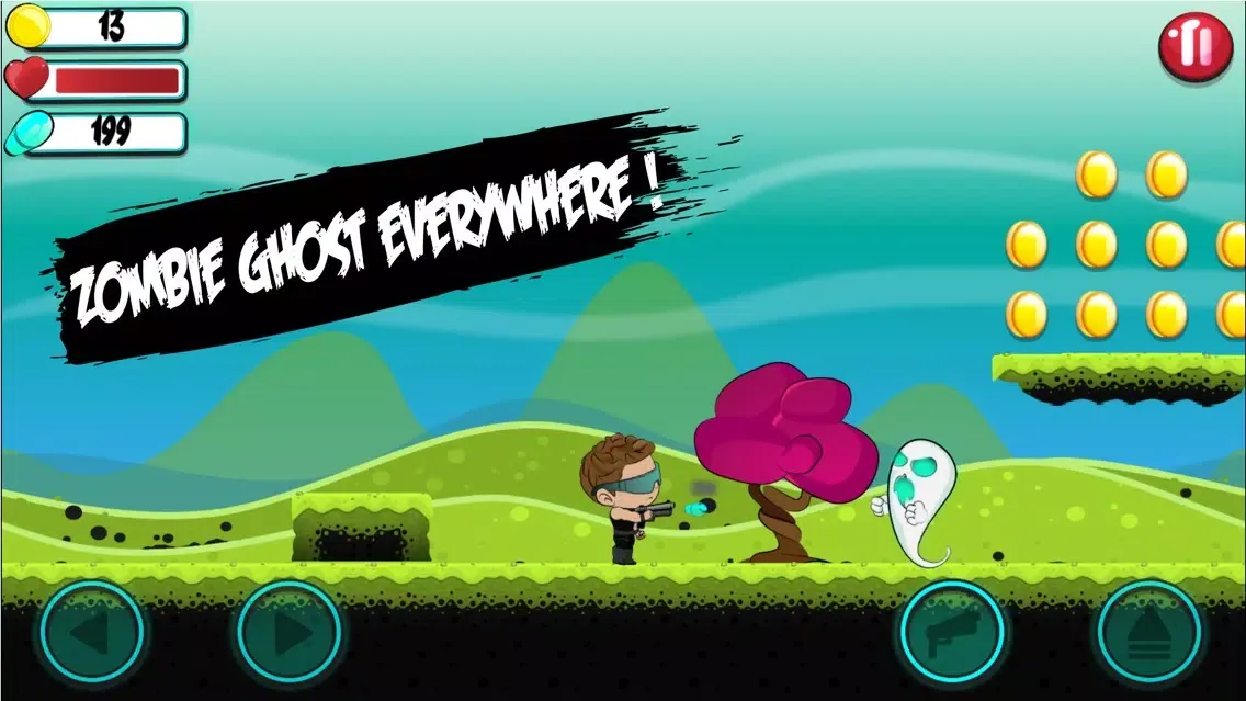 Billy vs Ghosts - Modern Ghost Zombie Shooting Games for adults and kids स्क्रीनशॉट