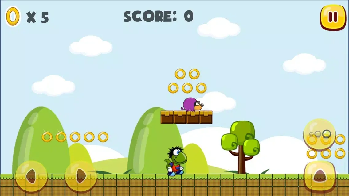Amazing Dino World - Classic Platform Game for kids and adults应用截图