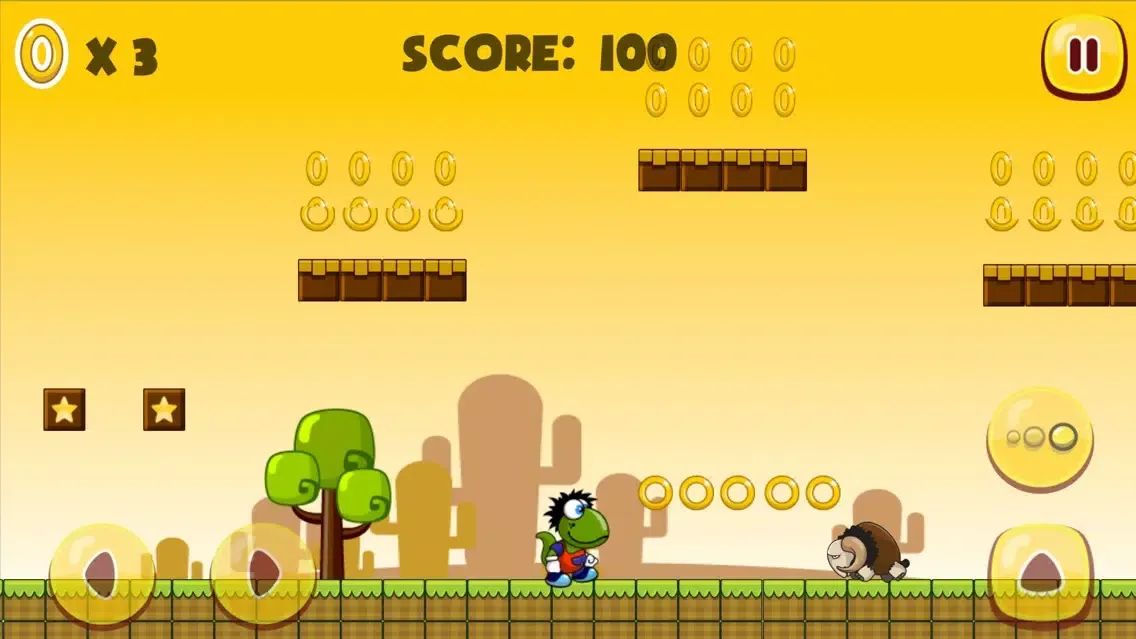 Amazing Dino World - Classic Platform Game for kids and adults应用截图
