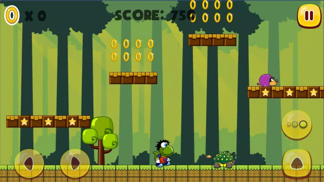 Amazing Dino World - Classic Platform Game for kids and adults应用截图