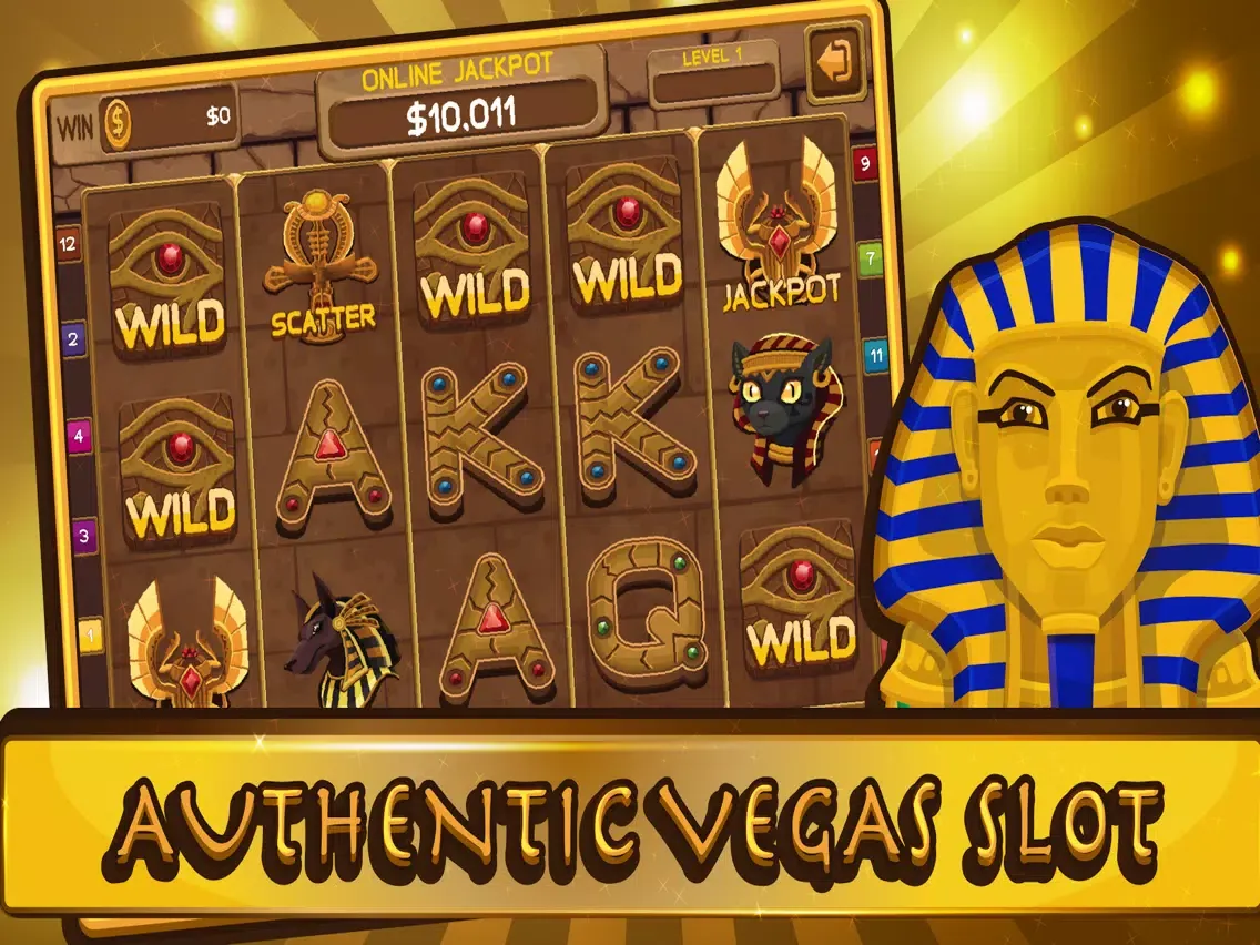 Pharaoh Casino - Ancient Egypt Slots Machines iPad  Screenshots