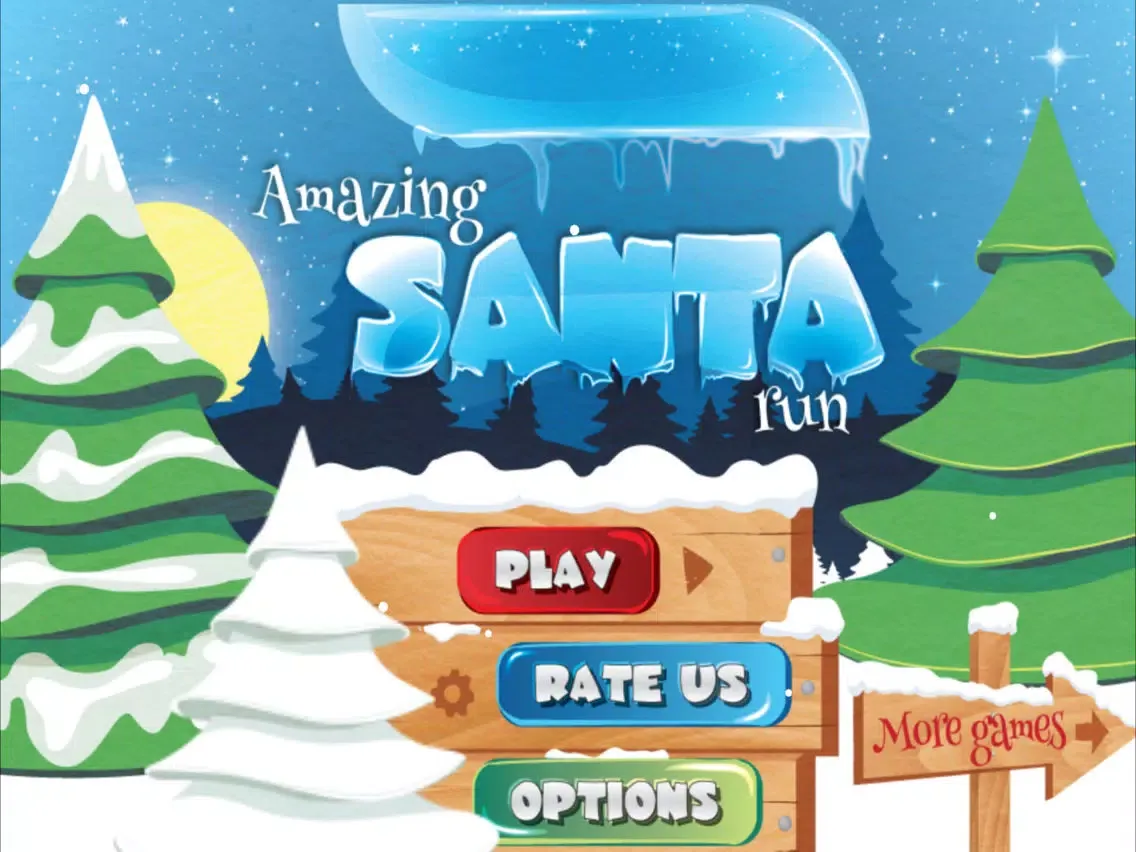 Zrzuty ekranu Amazing Santa Run - Christmas game for kid iPad 