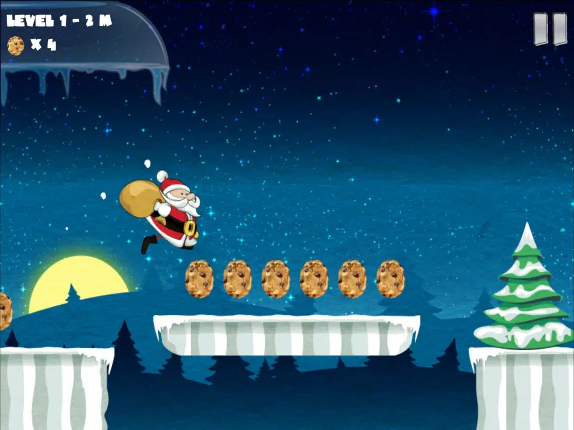 Zrzuty ekranu Amazing Santa Run - Christmas game for kid iPad 