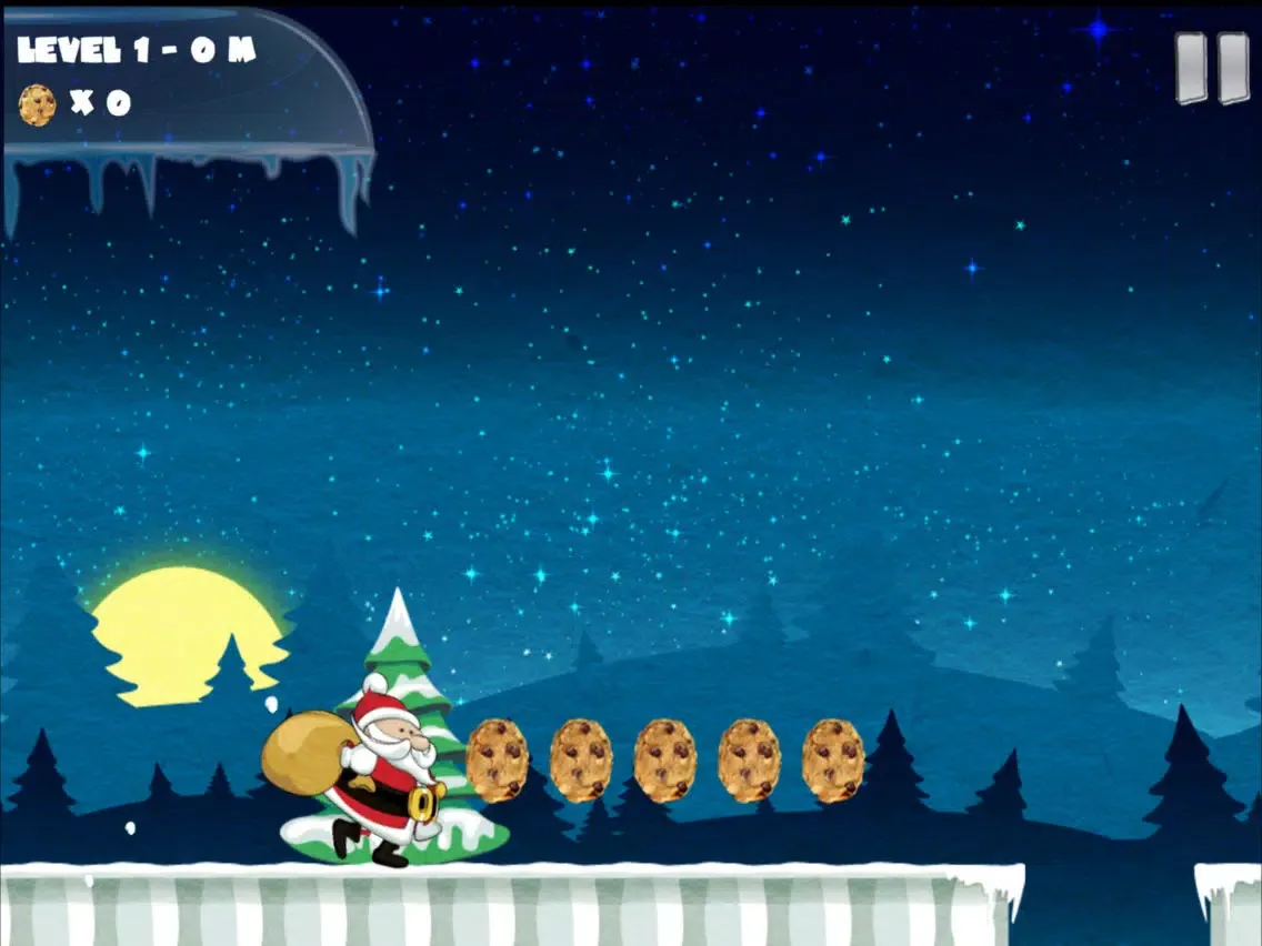 Zrzuty ekranu Amazing Santa Run - Christmas game for kid iPad 