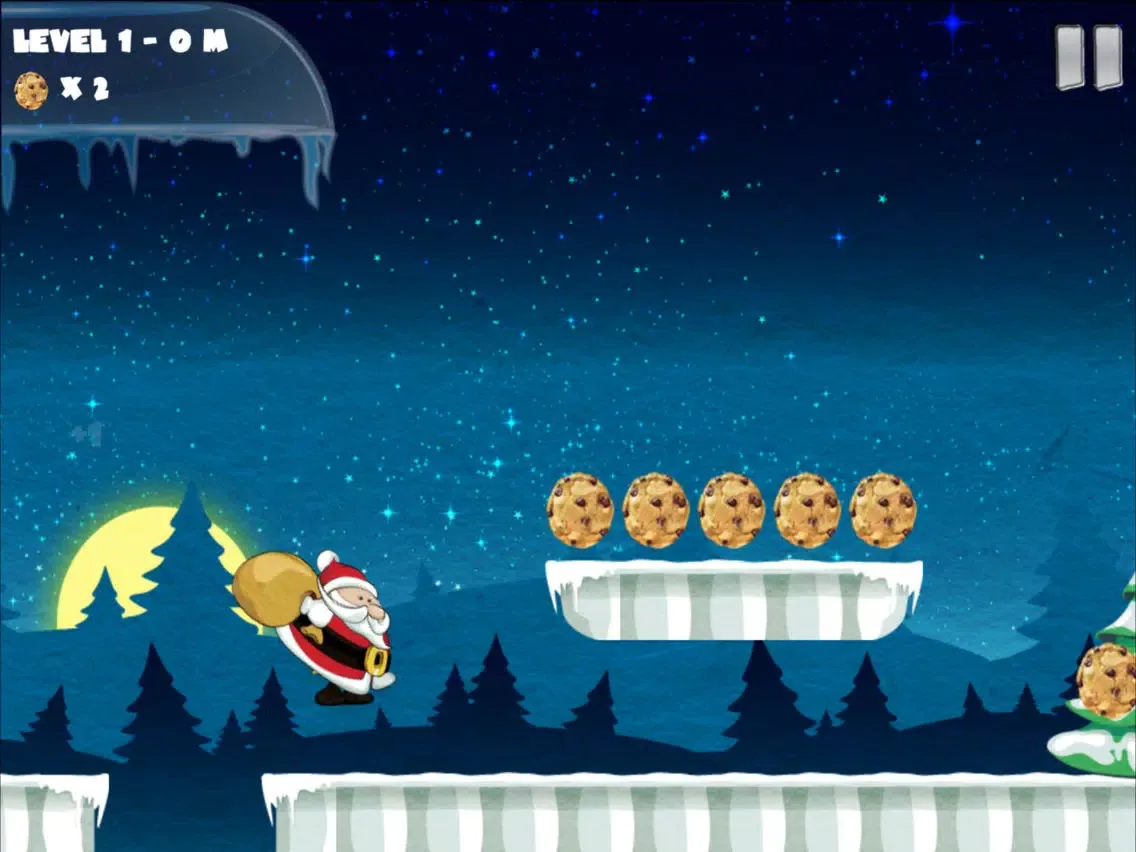 Zrzuty ekranu Amazing Santa Run - Christmas game for kid iPad 