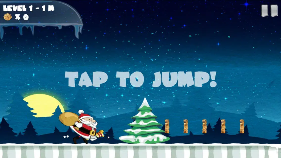 Zrzuty ekranu Amazing Santa Run - Christmas game for kid