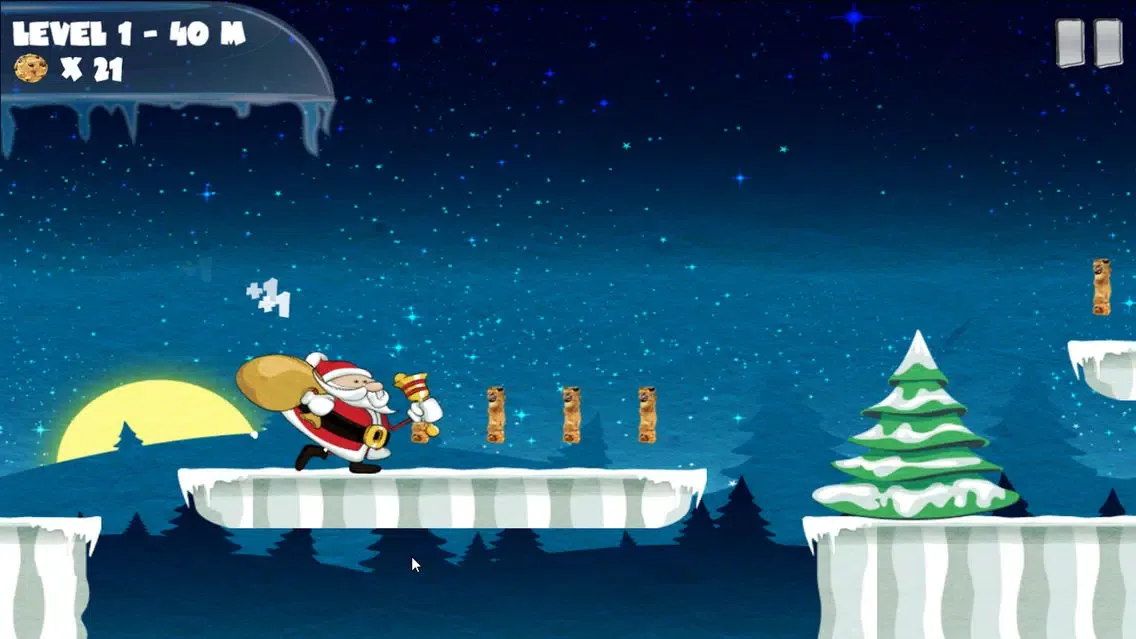 Zrzuty ekranu Amazing Santa Run - Christmas game for kid