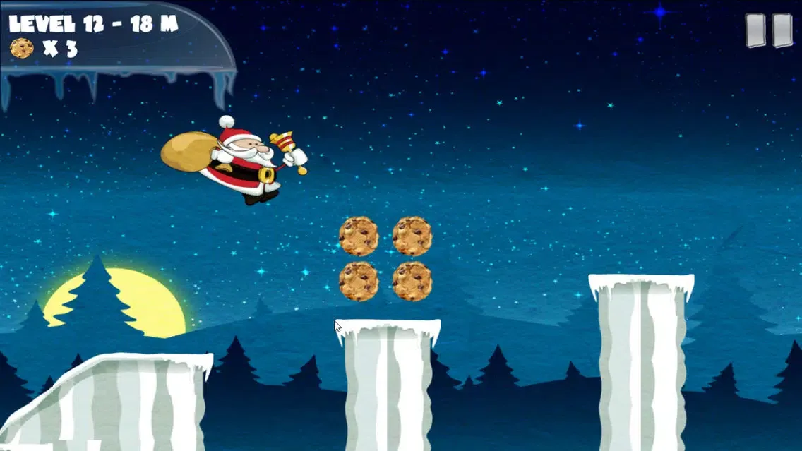 Zrzuty ekranu Amazing Santa Run - Christmas game for kid