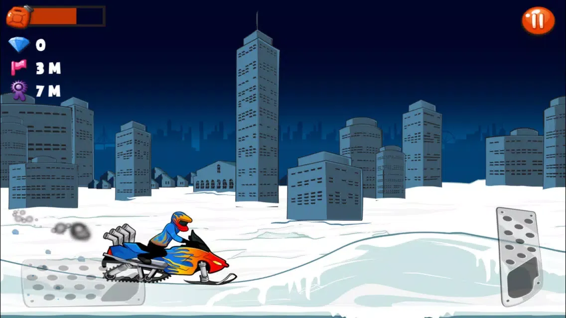 Snowmobile Stunt Racing Game Screenshots