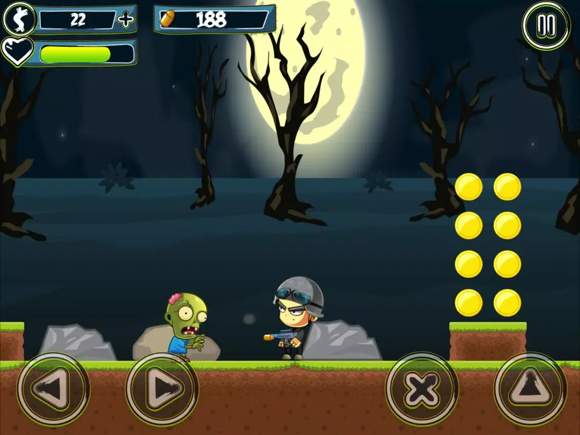 Ảnh chụp màn hình của Soldier vs Zombies - Soldier Shooting Game iPad 