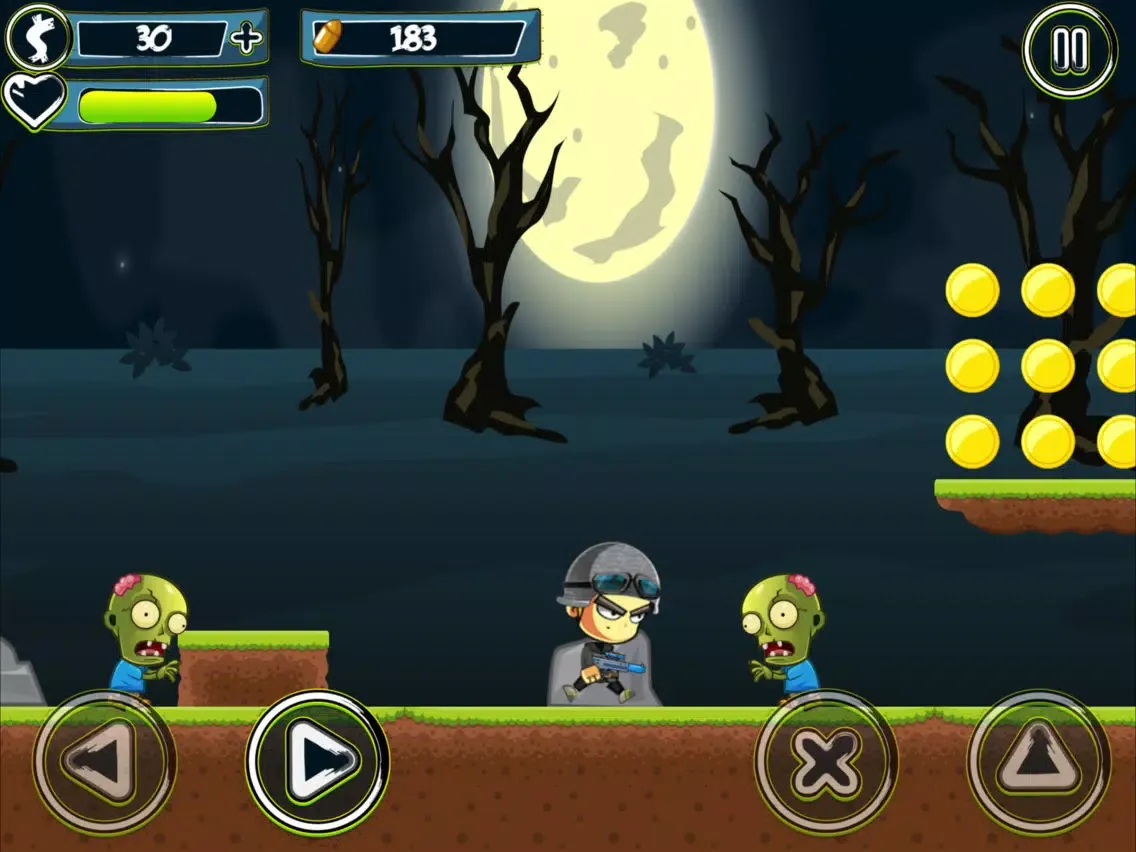 Ảnh chụp màn hình của Soldier vs Zombies - Soldier Shooting Game iPad 