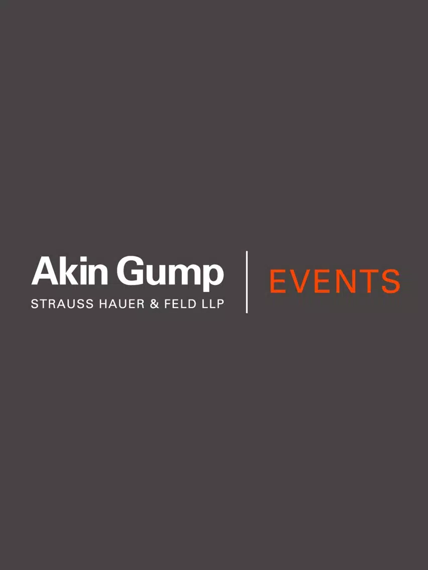 Zrzuty ekranu Akin Gump Events iPad 