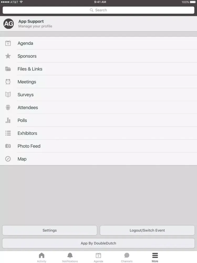 Akin Gump Events iPad  스크린샷