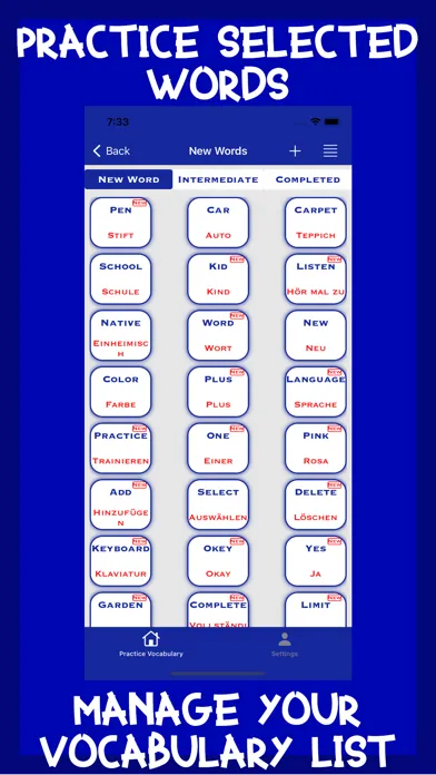 ภาพหน้าจอของ Practice Vocabulary