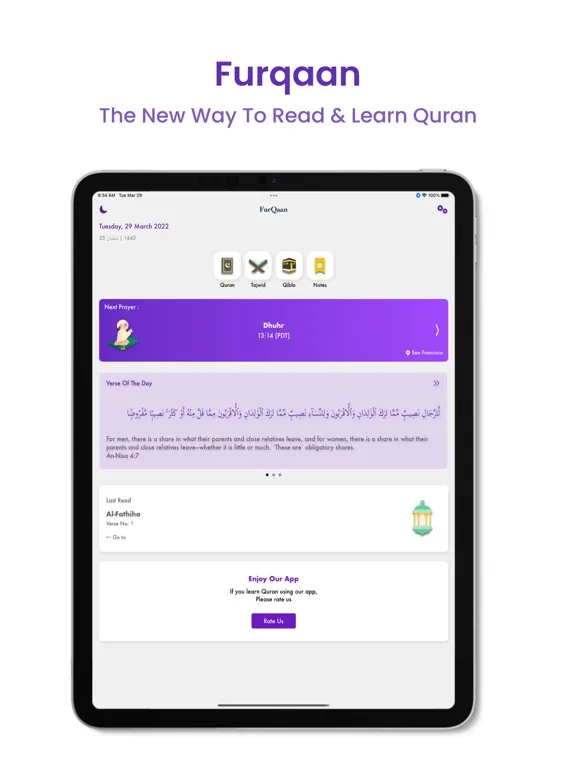 Zrzuty ekranu FurQaan iPad 