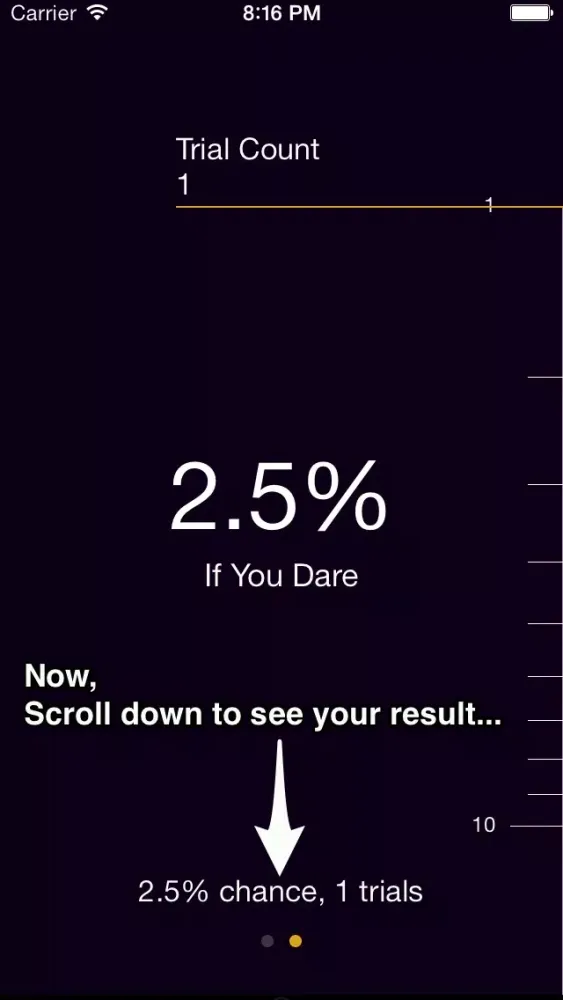 Screenshot di YourLuck - Expectation Calculator