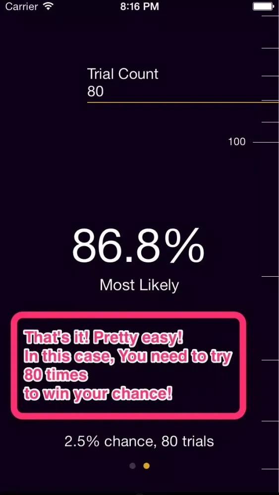 Screenshot di YourLuck - Expectation Calculator