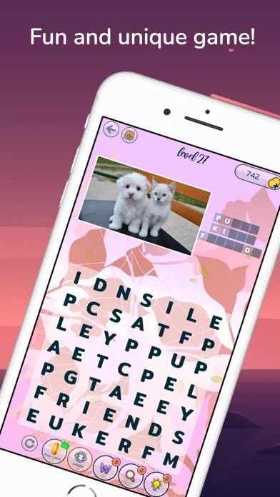 Capturas de tela do Word Search Pictures