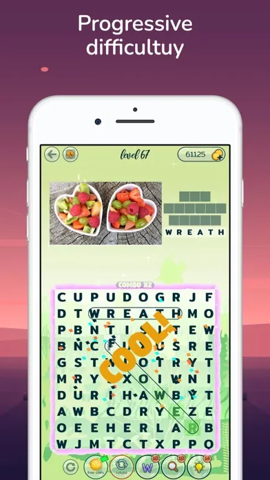 Capturas de tela do Word Search Pictures