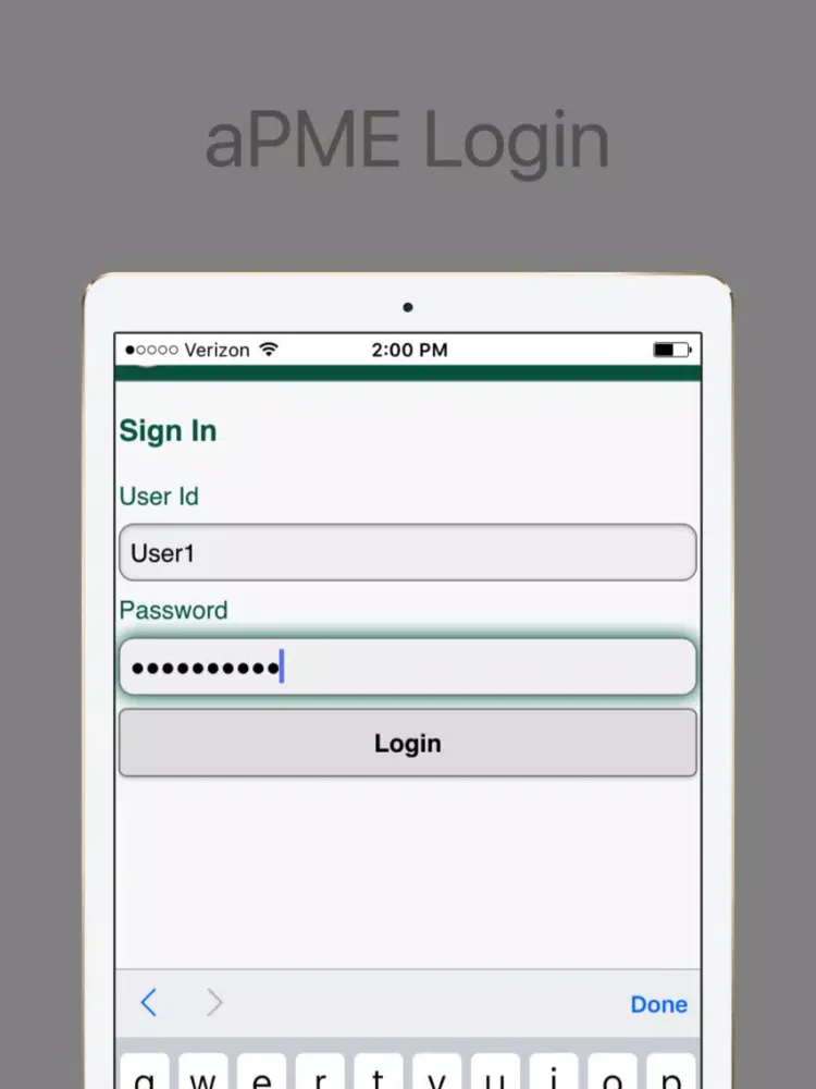 aPME Mobile iPad  स्क्रीनशॉट