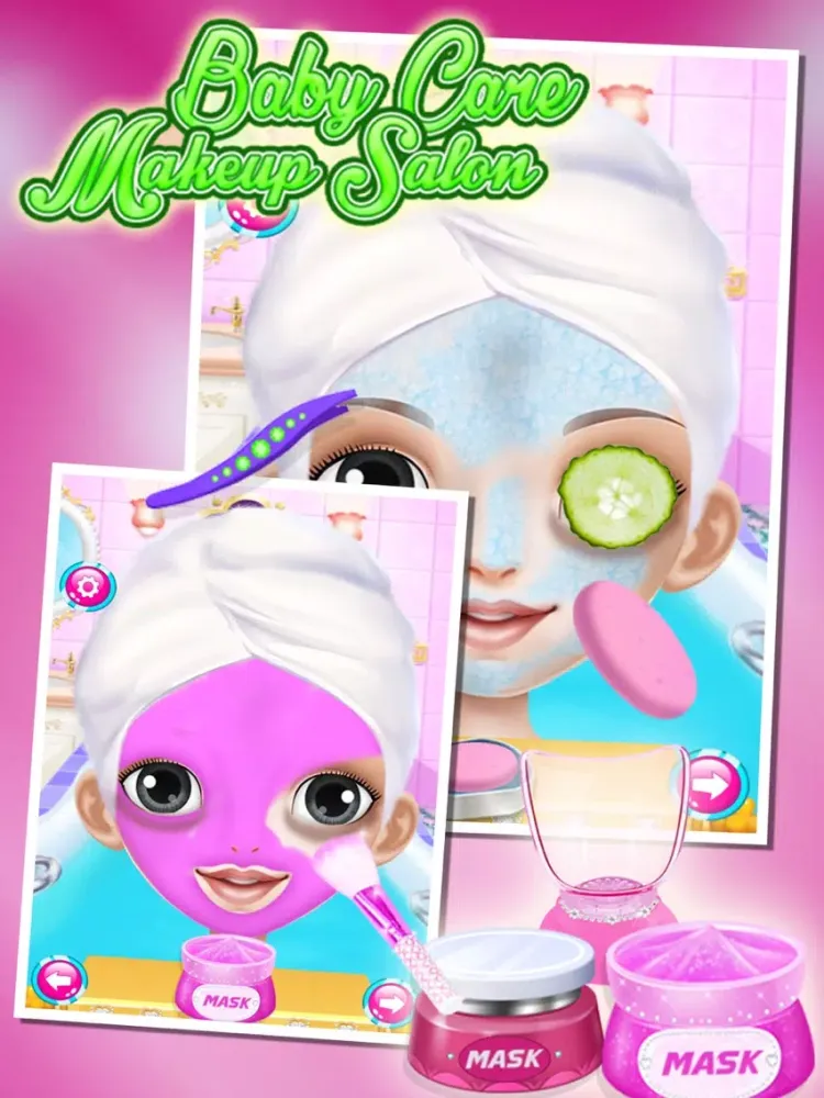 Capturas de pantalla de Baby Care Makeup Salon - Makeover Free Games for kids & girls iPad 