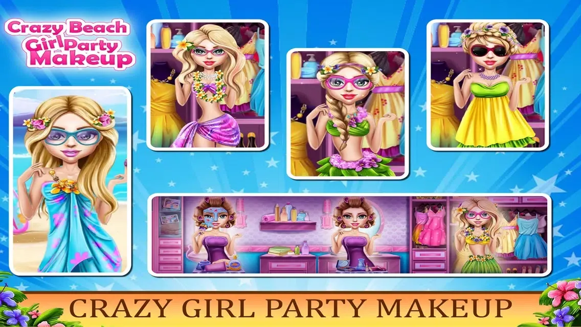 Crazy Beach Girl Party Makeup Screenshots