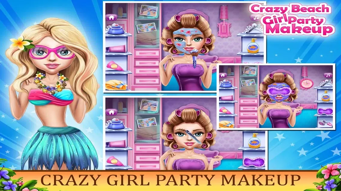 Crazy Beach Girl Party Makeup Screenshots