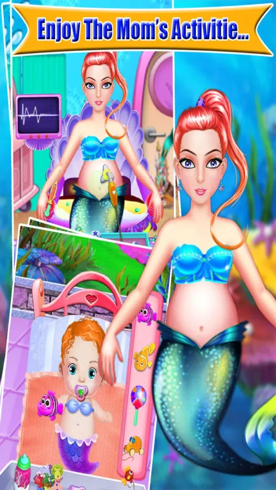 Mermaid Born New Baby - Baby Child Born - New Born Baby Care Screenshots