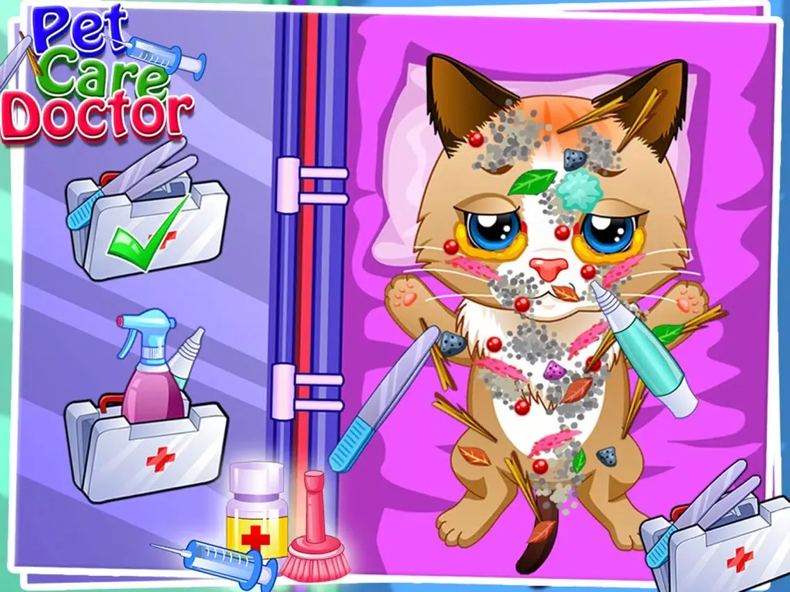 Pet Care Doctor - Surgery for Pet in the hospital by veterinary Doctor Free games for Kids iPad  Screenshots
