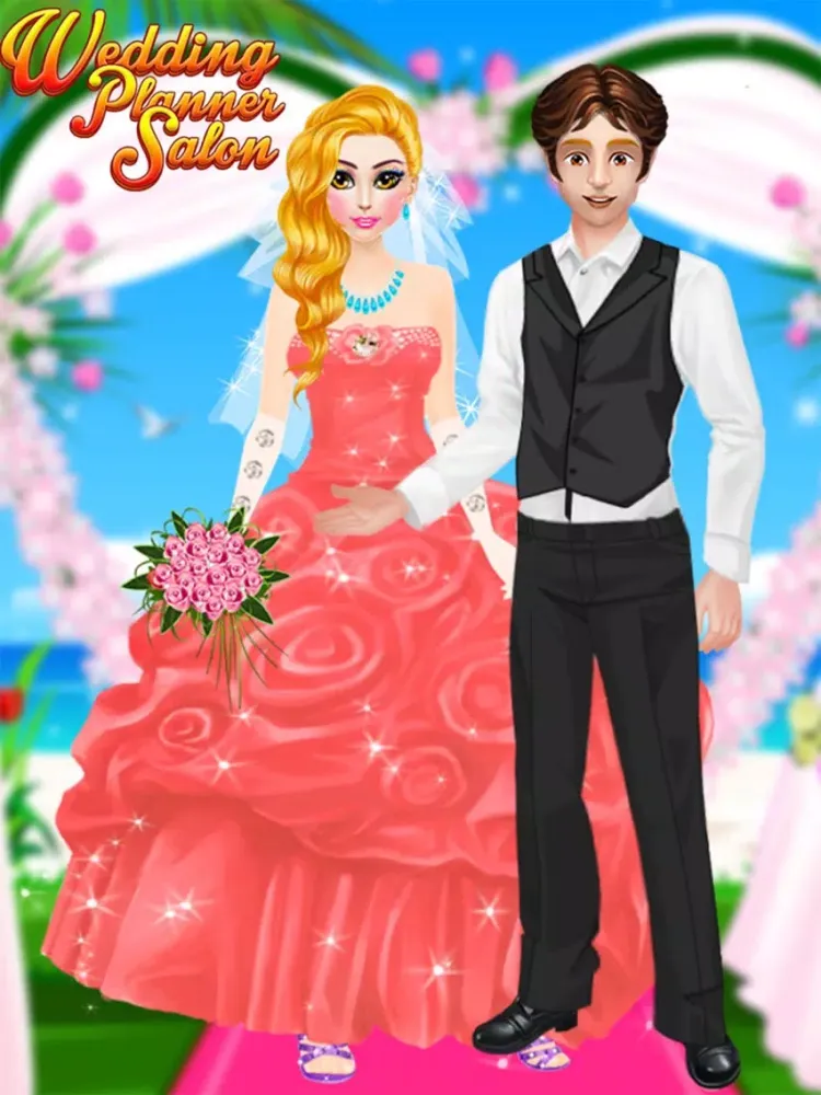 ภาพหน้าจอของ Wedding Planner Salon - Princess Makeup & Dress up games for kids & Girls iPad 