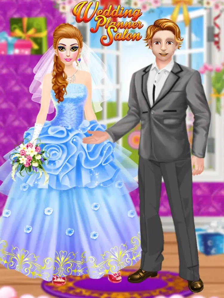ภาพหน้าจอของ Wedding Planner Salon - Princess Makeup & Dress up games for kids & Girls iPad 