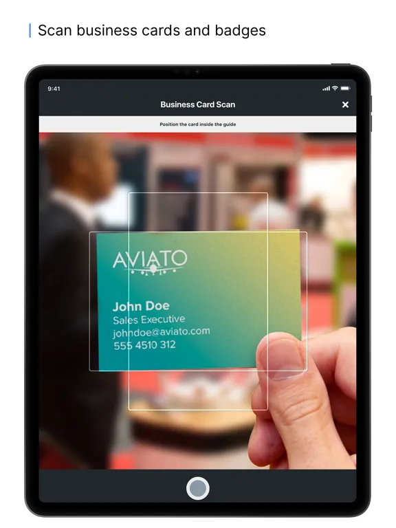 ภาพหน้าจอของ Integrate Events Lead Capture iPad 