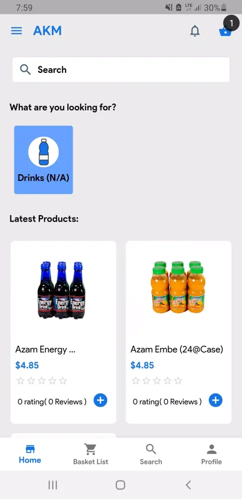 ภาพหน้าจอของ AKM: International Online Shop