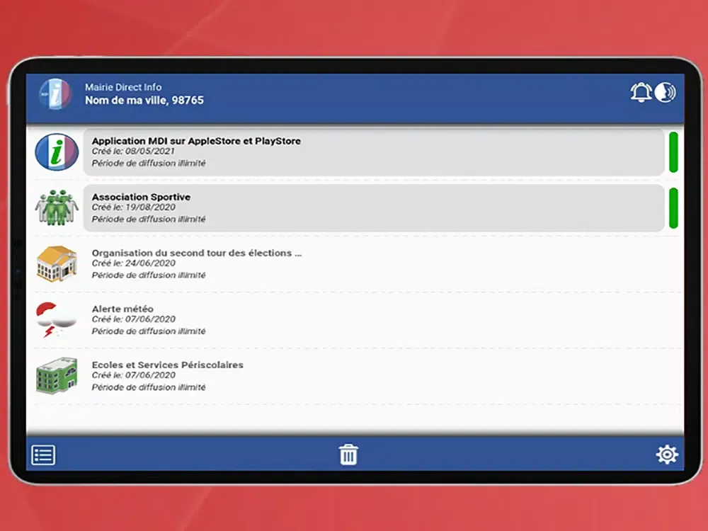 Mairie Direct Info (MDI) iPad  स्क्रीनशॉट