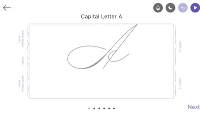 Screenshot di Calligraphy: Cursive Writing