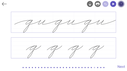 Calligraphy: Cursive Writing 스크린샷