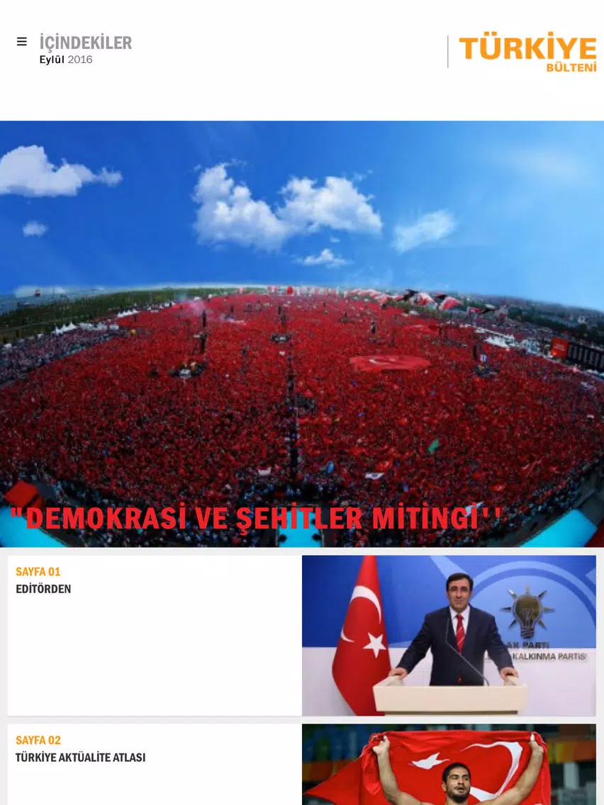 Türkiye Bülteni iPad 应用截图